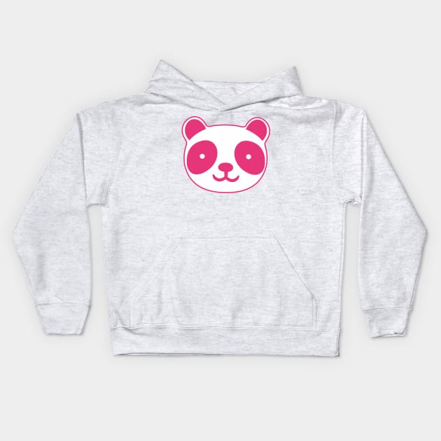 Cute Little Pink Panda Kids Hoodie by XOOXOO